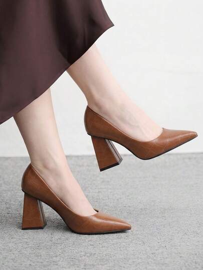 CUCCOO BIZCHIC New Pointed Toe Low Vamp Sexy Elegant High Heels For Women Spring Shoes Spring Break Easter For Christmas Spring Shoes Fall Shoes