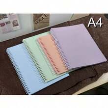 1件/2件/4件 A4/A5 60頁螺旋裝訂空白筆記本，可拆卸頁面DIY組裝，便攜式帳簿，適合學校辦公室，教師節畢業禮物 - 彩色 - 查看 19