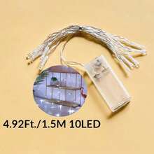 1pc 1.5/3/6m Home Decor Led Fairy String Lights,Battery Powered, Indoor Room Wall Decor Led Lights String, Outdoor Garden Tree Decor Light,Bedroom Decorations ,Wedding Birthday Party Festival Decor String Light,Camping Tent Decorations Light - Multicolor - View 25