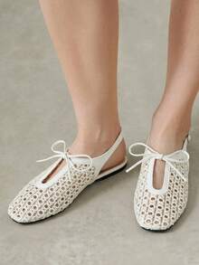 Styleloop Ladies, Buckles, Flat Shoes, Vacation Atmosphere, Summer Wear, Travel Essentials, Y2K, Cool Girl Night Out Wear Fall Shoes - White - View 6