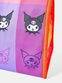 HELLO KITTY AND FRIENDS | SHEIN 條紋動漫圖案便當袋，可愛卡通印花保溫餐袋，輕量設計 - 卡通-7 - 查看 4