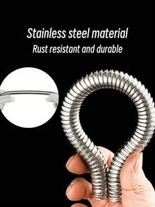 Stainless Steel Shower Hose Burst Proof, Durable Bathroom Flexible Hose For Rain Shower Head, G 1/2 Universal Fit, Easy DIY Install, Silver Bath Accessory - Encryption Tube - View 2