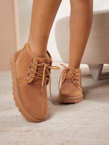 SHUZIA Women's Comfortable Chelsea Combat Boots For Daily Wear Summer Shoes Spring Shoes Spring Break Easter Mother's Day Present For Christmas Valentine's Day - Camel - View 3