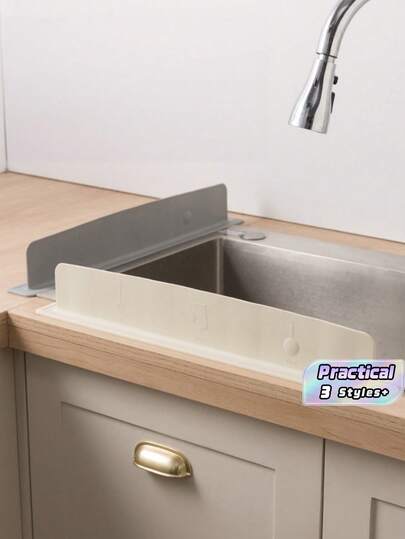 Silicone Water Basin Splash Guard – A Flexible, Waterproof, And Splash-Resistant Cover For Kitchen Sinks, Bathroom Washbasins, Dishwashing Basins, And Vegetable Basins. A Splash Guard For Countertops