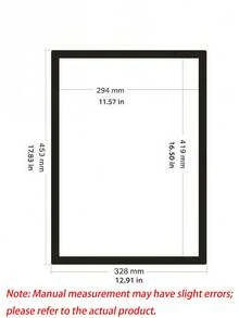 A3 Magnetic Photo Frames, Poster Cover Frames, Self-Adhesive Magnetic Frames, Magnetic Wall Art Frames, Interchangeable Wall Art Frames, Magnetic Poster Racks, Art Display Racks, Suitable For Refrigerators, Perfect For Displaying Photos - 5Pcs - View 3