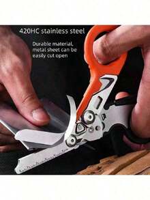 Leatherman Style 6-In-1 Raptor Emergency Response Multi-Tool Pliers With Cutter And Glass Breaker, Folding Tactical Scissors - New Model - View 4