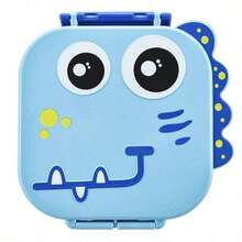 1pc Dinosaur Shaped Waterproof Pp Lunch Box, With Handle, 1470ml Capacity, Includes Utensils, 3-Compartment Design, Can Be Further Divided Into 4 Compartments. Suitable For Kitchen Storage/Food Container/Back To School Supplies/Office/Home/Holiday - Multicolor - View 12