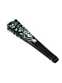 1PC Large Polyester Folding Fan Print Handheld Shake Fan Stage Performance Party Gathering Decoration Summer Beach Luau Tiki Hula Dance Prop Lightweight Durable Portable Windy Cooling Hawaiian Tropical Style Boho Decor Festival Event - multicolor - View 6