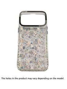 Sparkling Sparkle Line Stone Fashion Katzen Blumen Muster High-End TPU Hülle mit Vollbild Stoßfest, mit 17/17 Pro/17 Pro Max/16/16 Pro/16 Pro Max/15/15 Pro/15 Pro Max Stoßfest Sturz - Blumenkatze - Übersicht 6