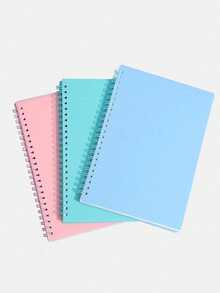 Spiral Notebook 120 Pages, Hard Waterproof Cover Lined Notepad For Office School Supplies - Multicolor - View 12