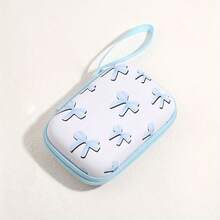 1pc Compact Shockproof Zipper Eva Durable Storage Pouch Lovely Heart Star Mushroom Print Earbud Cord Charger Organizer Bag For Outdoor Trip Daily Use Portable Travel Electronic Accessory Case - Multicolor - View 12