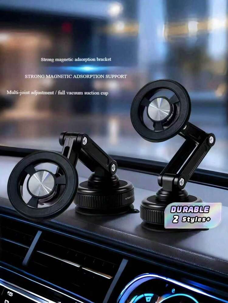 1PC 2026 NEW POWERFUL MAGNETIC VACUUM SUCTION CUP FOLDABLE 360 DEGREE ROTATING DASHBOARD CAR PHONE MOUNT HOLDER FOR MOTHERS DAY ANNIVERSARY GIFT CAR ACCESSORY - Multicolor - View 1