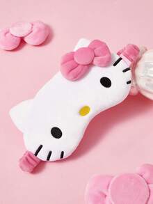 HELLO KITTY AND FRIENDS | SHEIN 印花睡眠遮光眼罩，可有效遮光，柔軟布料 - 粉色 - 查看 5