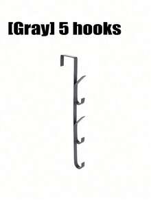Over-The-Door Hooks, Multi-Functional Space-Saving Vertical Storage Hooks, No-Drill Door Hanging Storage Rack, Suitable For Bathroom, Bedroom, Entryway, Sturdy Door Back Clothing Rack, Towel Rack, Home Bathroom Accessories, Home Decor Storage - Vertical Hook - View 14