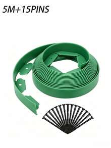 1pc Dig-Free Garden Edging Kit Made Of PE Material, 16.4 Feet Black Landscape Border, 2 Inches In Height, Durable And Easy To Install, Comes With 15 Anchoring Stakes, Suitable For Flower Beds, Tree Rings And Walkways - multicolor - View 21