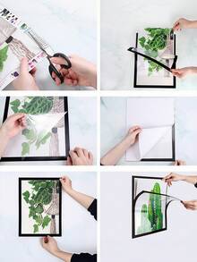 A3 Magnetic Photo Frames, Poster Cover Frames, Self-Adhesive Magnetic Frames, Magnetic Wall Art Frames, Interchangeable Wall Art Frames, Magnetic Poster Racks, Art Display Racks, Suitable For Refrigerators, Perfect For Displaying Photos - 5Pcs - View 13