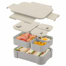 A Large‑Capacity, Reusable, Portable Microwave Lunchbox, Food Storage Container, Salad Container, And Fruit Container. Ideal For The Office, Outdoor Travel, And Back‑To‑School Season. - Multicolor - View 8