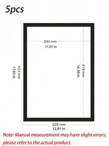 A3 Magnetic Photo Frames, Poster Cover Frames, Self-Adhesive Magnetic Frames, Magnetic Wall Art Frames, Interchangeable Wall Art Frames, Magnetic Poster Racks, Art Display Racks, Suitable For Refrigerators, Perfect For Displaying Photos - 5Pcs - View 14