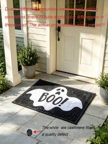 Halloween Imitation Cashmere Doormat, Wear-Resistant Entryway Floor Mat, Easy Care Decorative Rug For Living Room - A - View 7