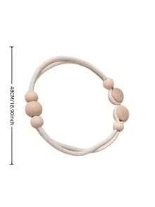 2PCS Standard Size Natural Wood Magnetic Curtain Tieback Holders No Drilling Required Strong Magnet Clips With Hanging Rope For Window Sheer Drapes Blinds Decorative Storage Organizer For Living Room Bedroom Office Home Decor Accent Essential - pair - View 2