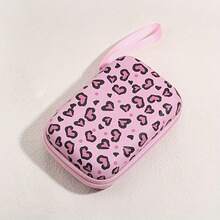 1pc Compact Shockproof Zipper Eva Durable Storage Pouch Lovely Heart Star Mushroom Print Earbud Cord Charger Organizer Bag For Outdoor Trip Daily Use Portable Travel Electronic Accessory Case - Multicolor - View 11