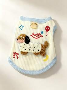 PETSIN 1PC Summer Thin Wearable Pet Vest With Leash Hole, Anti Shedding Clothes For Cats Dachshund - Multicolor - View 12