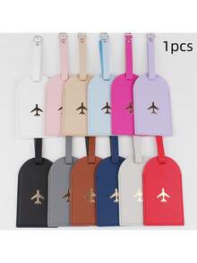 Found Favorite Fashionable And Lightweight, Suitable For Flying Back To School, Simple Style, Fashionable Style, Airplane Pattern, Vacation Anti-Theft Luggage Tag - Multicolor - View 1