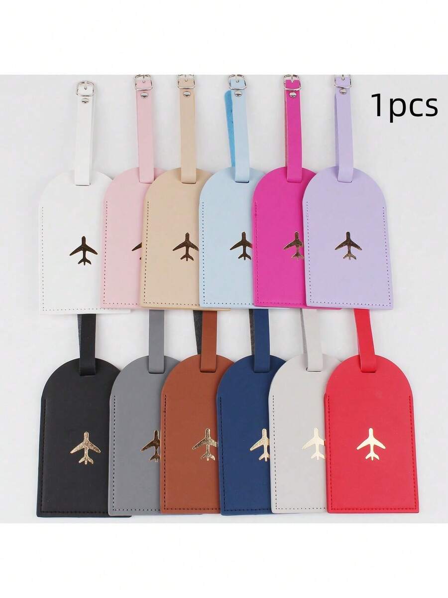 Found Favorite Fashionable And Lightweight, Suitable For Flying Back To School, Simple Style, Fashionable Style, Airplane Pattern, Vacation Anti-Theft Luggage Tag - Multicolor - View 1