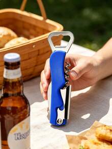1/3/6pcs Stainless Steel Multifunctional Bottle Opener: For Wine, Beer And Bottle Caps - Great For Restaurants, Hotels And Bars - Multicolor - View 2