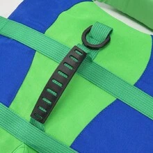 PETSIN 大型犬服装 大型犬救生衣 简约小狗爪印图案 运动风 轻薄夏季沙滩泳装 防护服 欧美地区 可用于户外散步、牵引、宠物救生衣和泳衣 - 彩色 - 查看 7