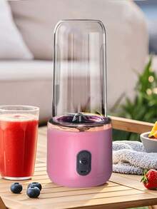 Teckwe Single/Dual-Cup USB Rechargeable Juicer, Fresh Juice Cup With Sports Lid. Multifunctional Portable Juicer Cup, Functioning As A Fruit Blender, Drink Maker And Smoothie Maker. Built-In 1500mAh Battery. USB Cable Not Included. - one size fits all - View 7