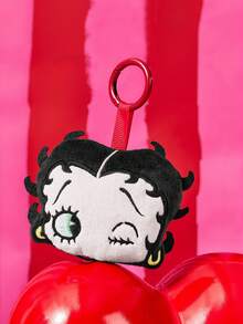 Betty Boop x SHEIN 1Pc Betty Doll Anime Character Key Pendant, Anime Character Plush Pendant Available With, Bags, Clothes And Keys - Black - View 4