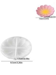 Flower Petal Silicone Mold, DIY Plaster Aroma Diffuser Tray Mold For Resin Epoxy Jewelry Dish Trinket Tray Ornament Craft Making - flower - View 10