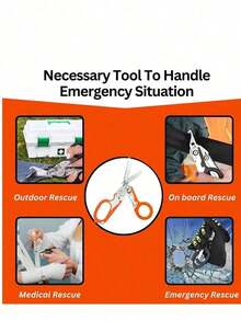 Leatherman Style 6-In-1 Raptor Emergency Response Multi-Tool Pliers With Cutter And Glass Breaker, Folding Tactical Scissors - New Model - View 9