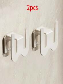2Pcs No Drill Shoe Rack With Adhesive Strips Polished Surface Slipper Holder Wall Mounted Space Saving Organizer For Bathroom Door Modern Design Beige Green Blue Light Grey Shoe Storage - Multicolor - View 9
