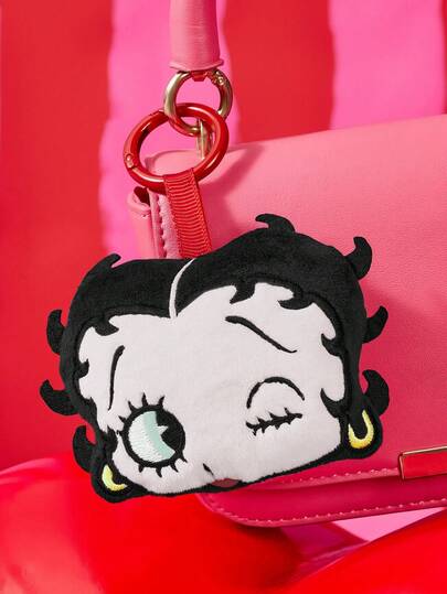 Betty Boop x SHEIN 1Pc Betty Doll Anime Character Key Pendant, Anime Character Plush Pendant Available With, Bags, Clothes And Keys