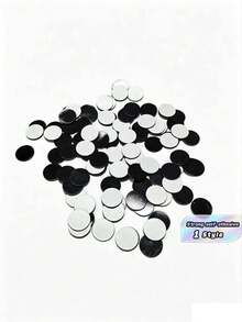Magnetic Circular Sticker Set 100 Pieces For Refrigerator Diy, Adhesive Rubber Magnetic Points, With Strong Adhesive Discs - Round - View 1