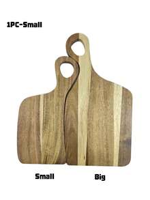 Zazumi Cirelle 1件装相思木砧板，带把手，乡村风奶酪熟食摆盘板，厨房肉块砧板，可清洗水果板，厨房用品，Rama厨房必备品，母亲节礼物，感恩节礼物，家庭聚餐礼物，派对礼物，乔迁礼物 - 彩色 - 查看 9