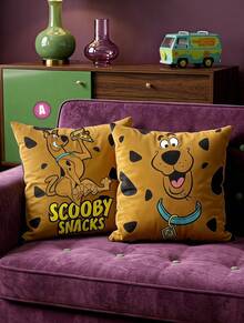 SCOOBY-DOO X Joivida 1件枕套（不含填充物），舒適搖粒絨布料，45*45cm - 彩色 - 查看 3
