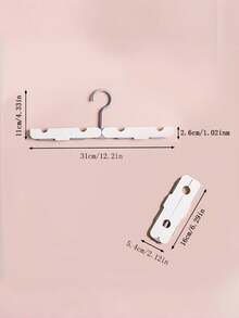 2PCS Compact Durable Plastic Foldable Anti Slip Multi Clip Hanger For T Shirts Underwear Socks Travel Business Trip Home Office Portable Space Saving Must Have - View 7