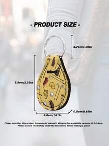 1PC Fabric Water Drop Golf Print Keychain Organizer Protective Case Portable Pendant Backpack Decoration Sports Gift Lightweight Durable Scratchproof Shockproof Car Home Outdoor - Multicolor - View 4