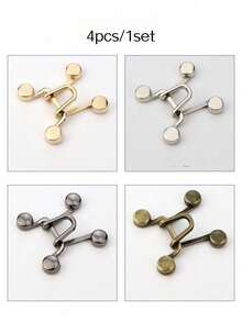 Four Colors For A Set Of Waist Artifact Nail-Free Denim Pants Waist Fixed Adjustment Large Change Small Metal Screws Removable Button Buttons - one size fits all - View 10