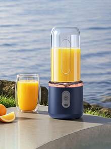 Teckwe Single/Dual-Cup USB Rechargeable Juicer, Fresh Juice Cup With Sports Lid. Multifunctional Portable Juicer Cup, Functioning As A Fruit Blender, Drink Maker And Smoothie Maker. Built-In 1500mAh Battery. USB Cable Not Included. - one size fits all - View 3