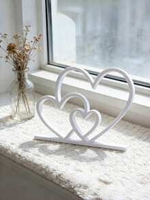 1PC Standard Compact Resin Non Slip Scratch Resistant Smooth Durable HeartToHeart Love Black White Figurine Ornament For Desktop Bookshelf Home Office Decor Valentine Anniversary Housewarming Party Gift Idea - multicolor - View 9