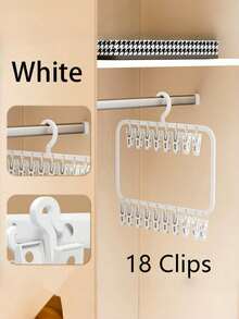 Space Saving Multi-Function Clip Hanger 1pc For Socks Underwear Efficient Drying Rack For Bedroom Bathroom Dorm Decor Also For Dress Pants Jeans Skirts Boots Shoes Spring Summer Top Organizer Must Have Smart Solution - View 13