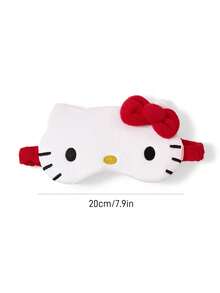HELLO KITTY AND FRIENDS | SHEIN 印花睡眠遮光眼罩，可有效遮光，柔軟布料 - 紅色 - 查看 3