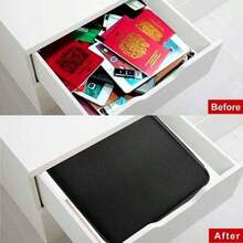 1-Piece Black File Organizer Bag, Multi-Layered With Large Capacity, 2/3 Layer Storage Boxes With Lock, Waterproof Zipper, Portable Travel And Home Storage Bag, Suitable For Files, Laptops, Certificates, Back To School Supplies - Black - View 9