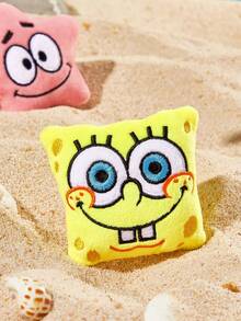 SpongeBob SquarePants | SHEIN 1件可愛卡通造型冰箱貼，背面含磁鐵，可吸附於冰箱及各種金屬表面 - 彩色 - 查看 4