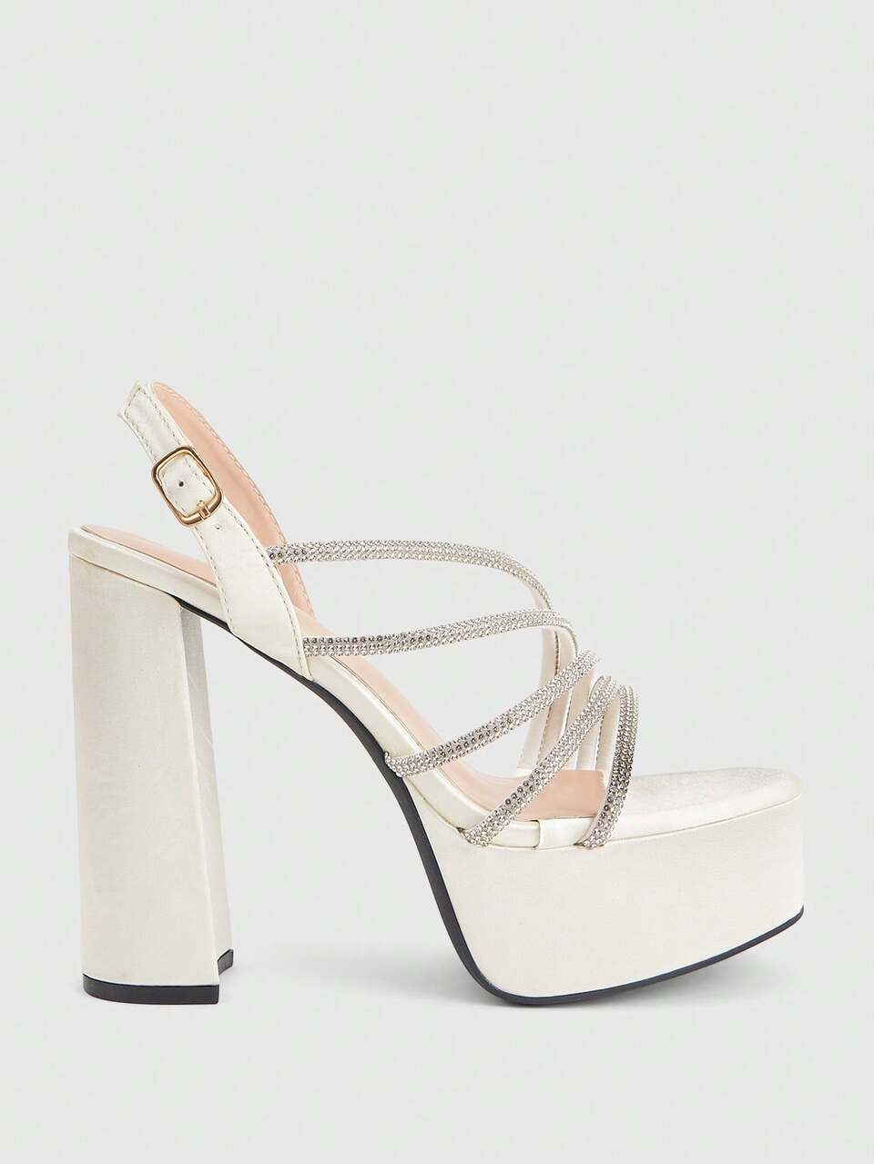 CUCCOO LuxiPop Women's High-Heeled Sandals Sexy Nightclub Style, Night Out Party, Summer Wear, Travel Essentials, Rhinestone Belt