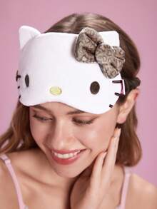 HELLO KITTY AND FRIENDS | SHEIN 印花睡眠遮光眼罩，可有效遮光，柔軟布料 - 棕色 - 查看 4